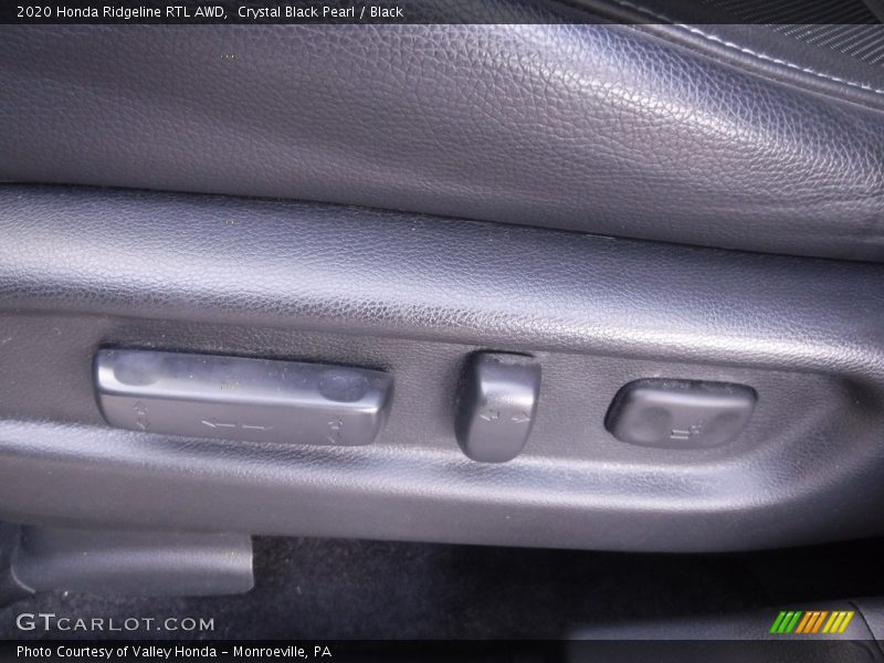 Crystal Black Pearl / Black 2020 Honda Ridgeline RTL AWD
