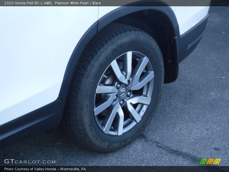 Platinum White Pearl / Black 2020 Honda Pilot EX-L AWD