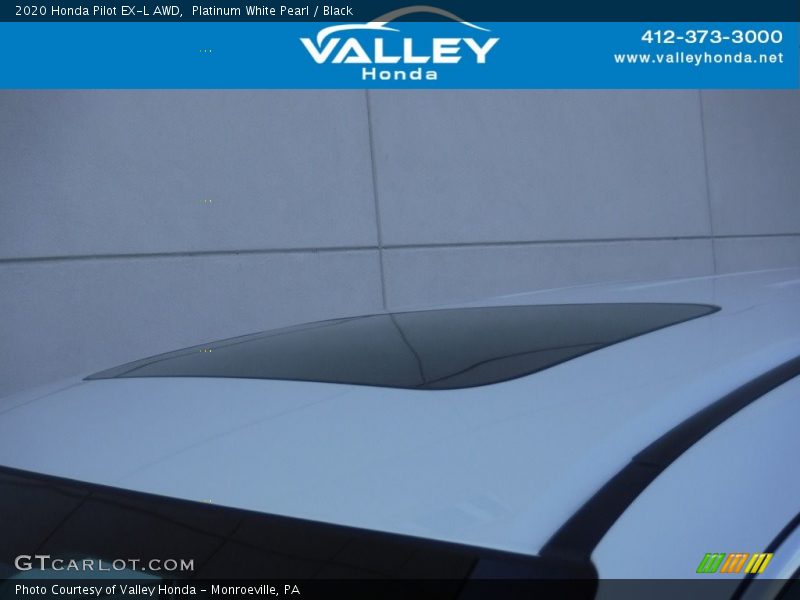 Platinum White Pearl / Black 2020 Honda Pilot EX-L AWD