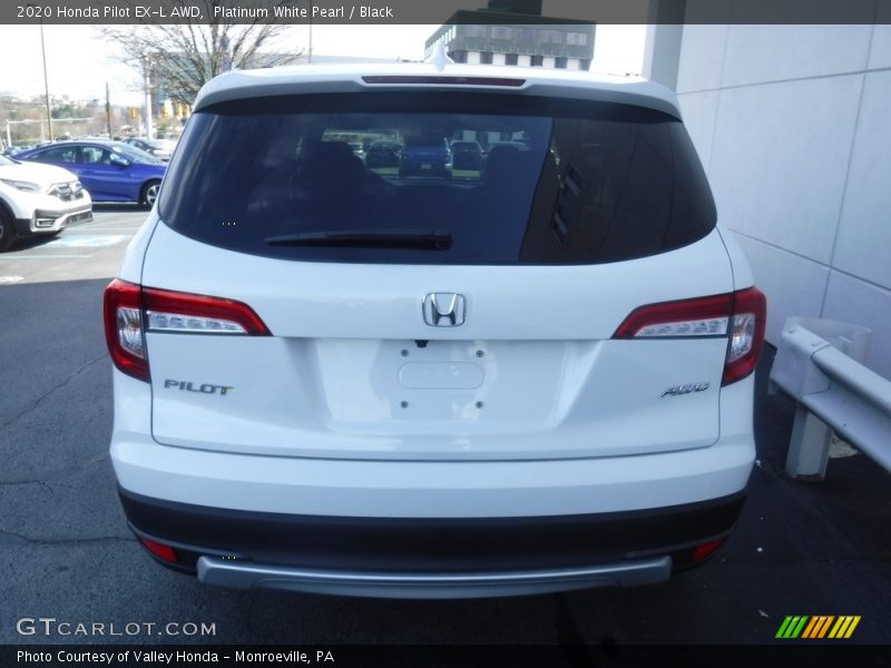 Platinum White Pearl / Black 2020 Honda Pilot EX-L AWD