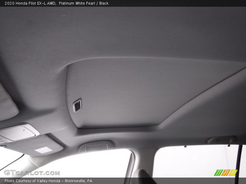 Platinum White Pearl / Black 2020 Honda Pilot EX-L AWD