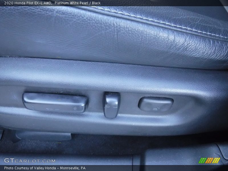 Platinum White Pearl / Black 2020 Honda Pilot EX-L AWD
