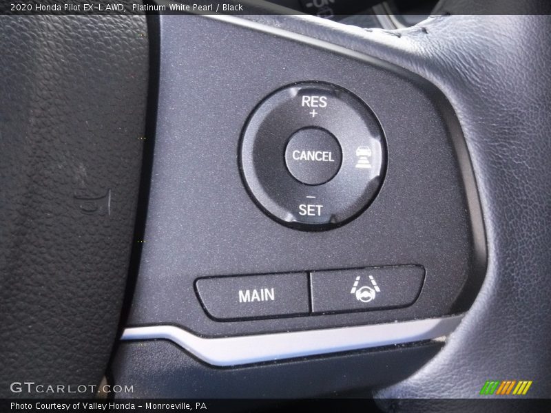 Platinum White Pearl / Black 2020 Honda Pilot EX-L AWD