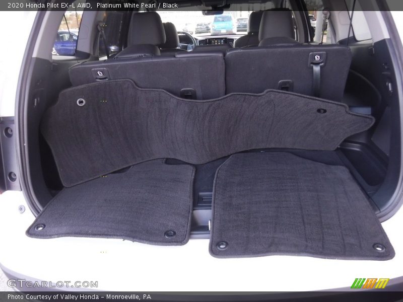 Platinum White Pearl / Black 2020 Honda Pilot EX-L AWD