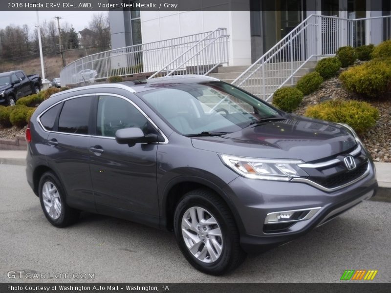 Modern Steel Metallic / Gray 2016 Honda CR-V EX-L AWD