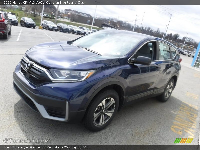 Obsidian Blue Pearl / Gray 2020 Honda CR-V LX AWD