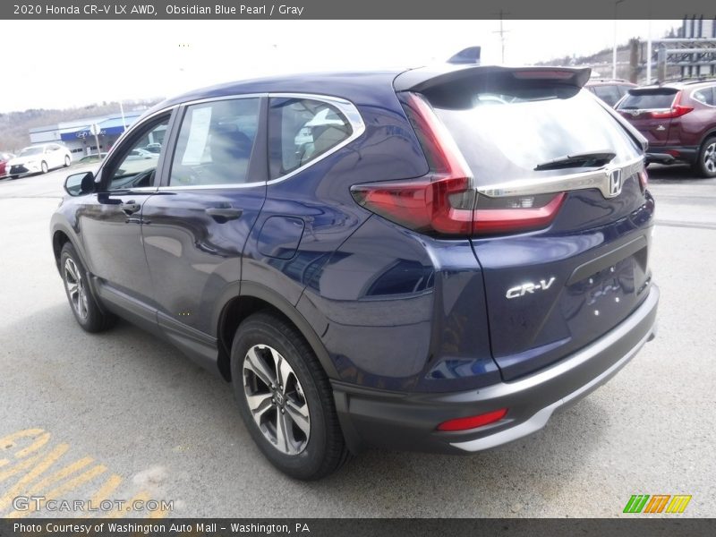 Obsidian Blue Pearl / Gray 2020 Honda CR-V LX AWD