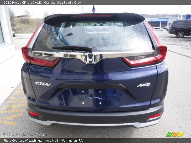 Obsidian Blue Pearl / Gray 2020 Honda CR-V LX AWD