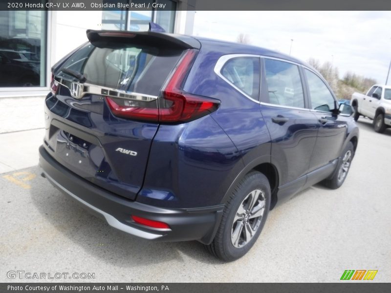 Obsidian Blue Pearl / Gray 2020 Honda CR-V LX AWD