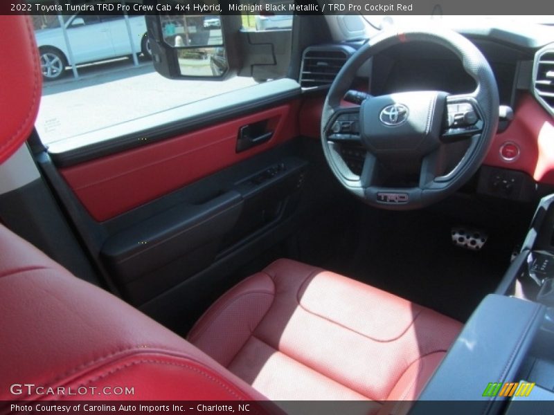Front Seat of 2022 Tundra TRD Pro Crew Cab 4x4 Hybrid