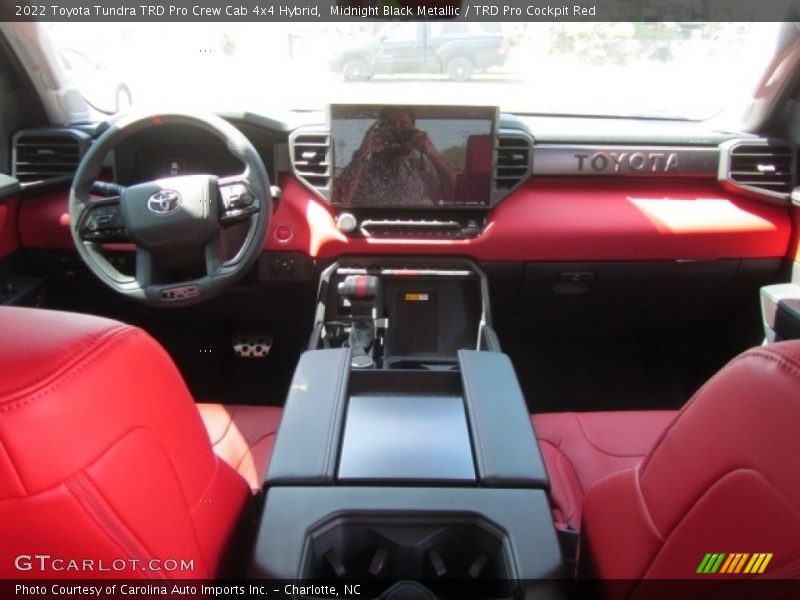  2022 Tundra TRD Pro Crew Cab 4x4 Hybrid TRD Pro Cockpit Red Interior