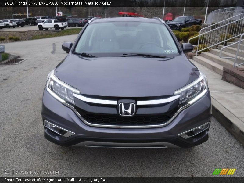 Modern Steel Metallic / Gray 2016 Honda CR-V EX-L AWD