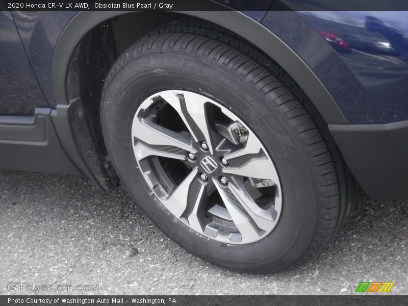 Obsidian Blue Pearl / Gray 2020 Honda CR-V LX AWD