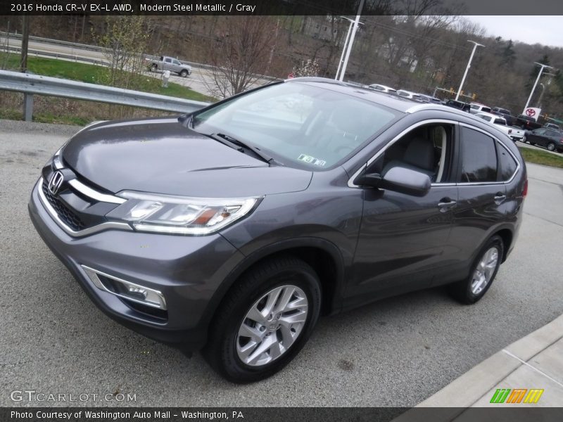 Modern Steel Metallic / Gray 2016 Honda CR-V EX-L AWD