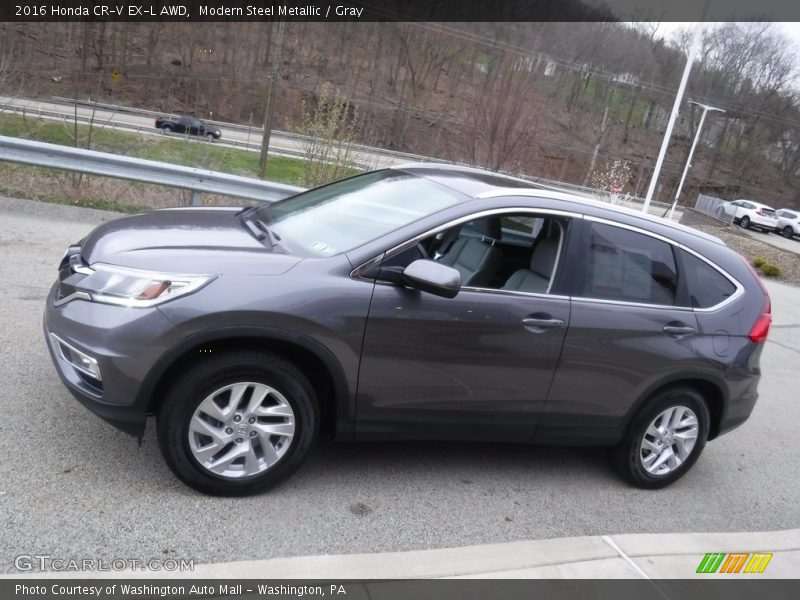 Modern Steel Metallic / Gray 2016 Honda CR-V EX-L AWD