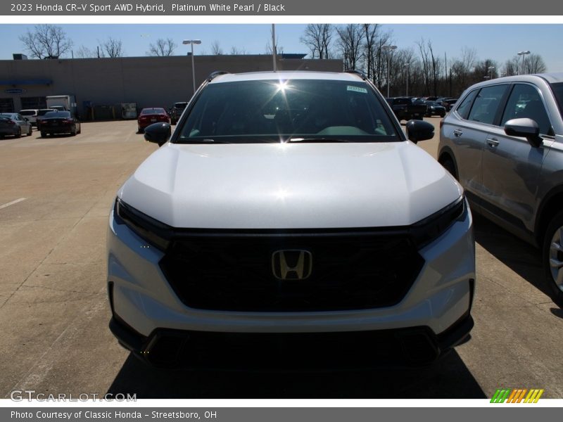 Platinum White Pearl / Black 2023 Honda CR-V Sport AWD Hybrid