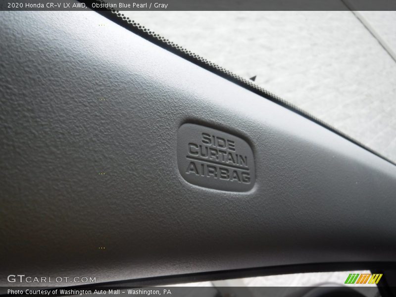 Obsidian Blue Pearl / Gray 2020 Honda CR-V LX AWD