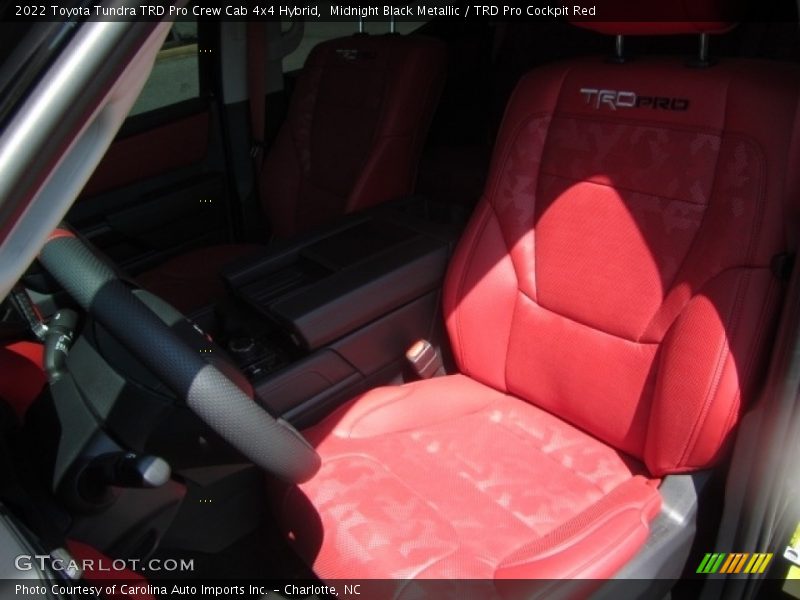 Front Seat of 2022 Tundra TRD Pro Crew Cab 4x4 Hybrid