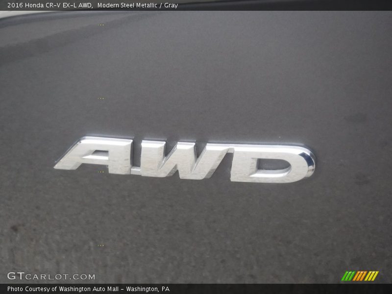 Modern Steel Metallic / Gray 2016 Honda CR-V EX-L AWD