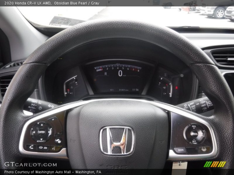 Obsidian Blue Pearl / Gray 2020 Honda CR-V LX AWD