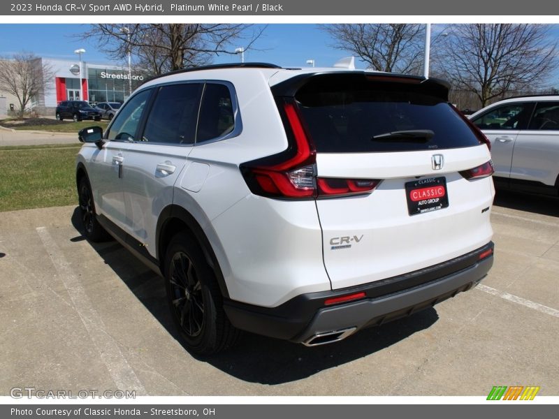 Platinum White Pearl / Black 2023 Honda CR-V Sport AWD Hybrid