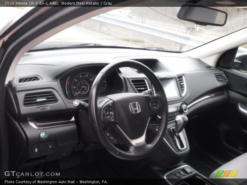 Modern Steel Metallic / Gray 2016 Honda CR-V EX-L AWD