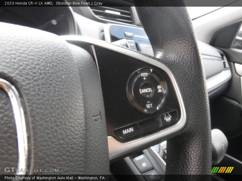 Obsidian Blue Pearl / Gray 2020 Honda CR-V LX AWD