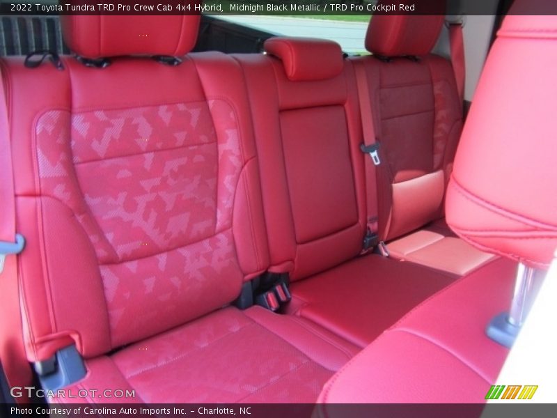 Rear Seat of 2022 Tundra TRD Pro Crew Cab 4x4 Hybrid