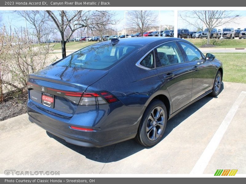 Canyon River Blue Metallic / Black 2023 Honda Accord EX