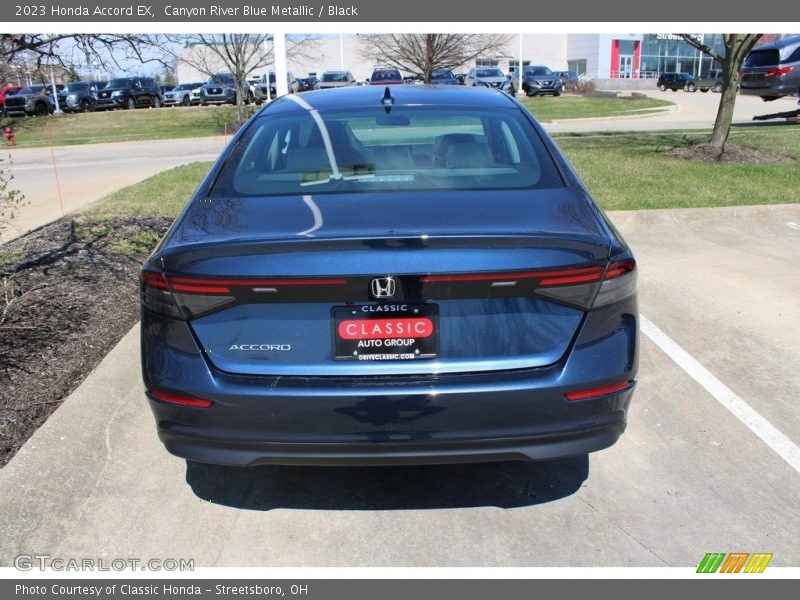 Canyon River Blue Metallic / Black 2023 Honda Accord EX