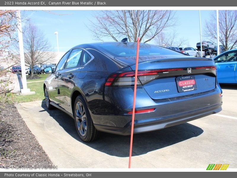 Canyon River Blue Metallic / Black 2023 Honda Accord EX