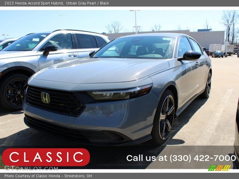 Urban Gray Pearl / Black 2023 Honda Accord Sport Hybrid