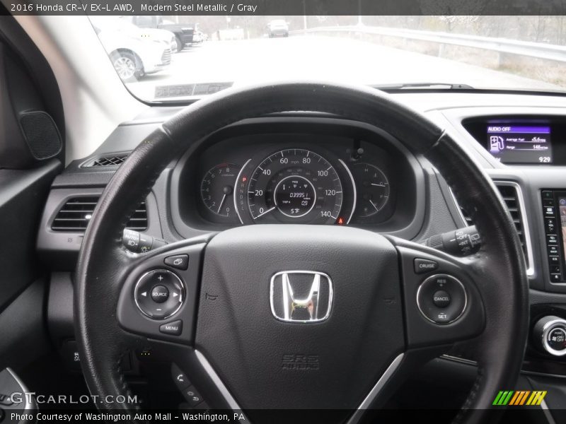 Modern Steel Metallic / Gray 2016 Honda CR-V EX-L AWD