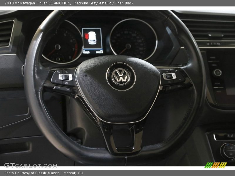 Platinum Gray Metallic / Titan Black 2018 Volkswagen Tiguan SE 4MOTION