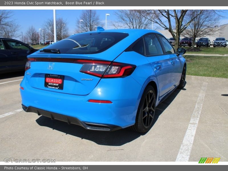Boost Blue Pearl / Black 2023 Honda Civic Sport Hatchback