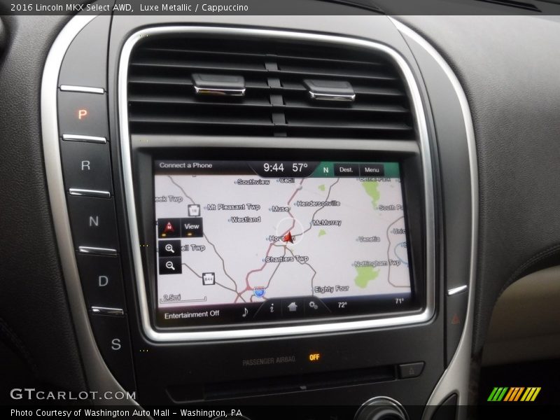 Navigation of 2016 MKX Select AWD