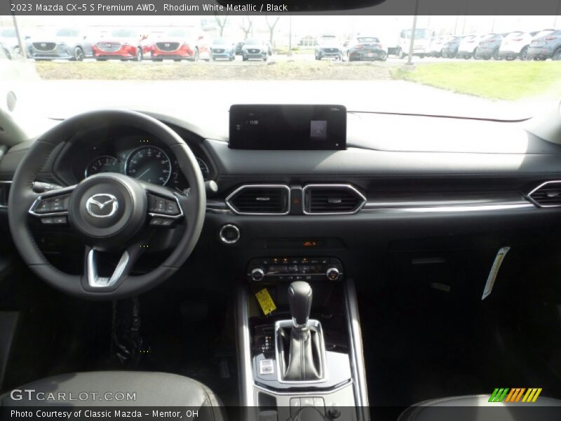 Rhodium White Metallic / Black 2023 Mazda CX-5 S Premium AWD
