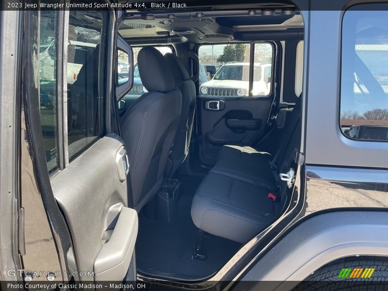 Black / Black 2023 Jeep Wrangler Unlimited Sport Altitude 4x4
