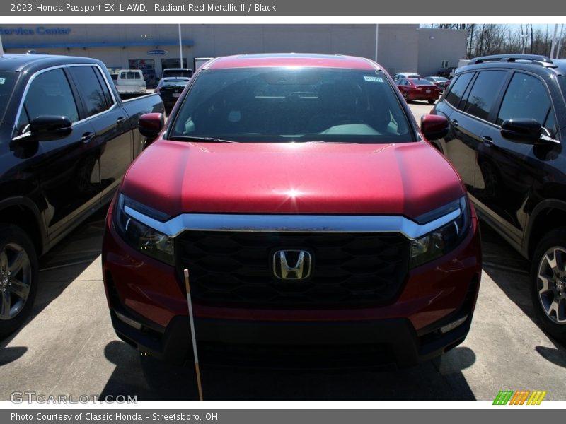 Radiant Red Metallic II / Black 2023 Honda Passport EX-L AWD