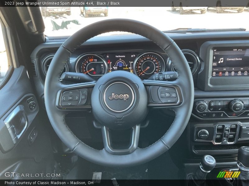 Black / Black 2023 Jeep Wrangler Unlimited Sport Altitude 4x4