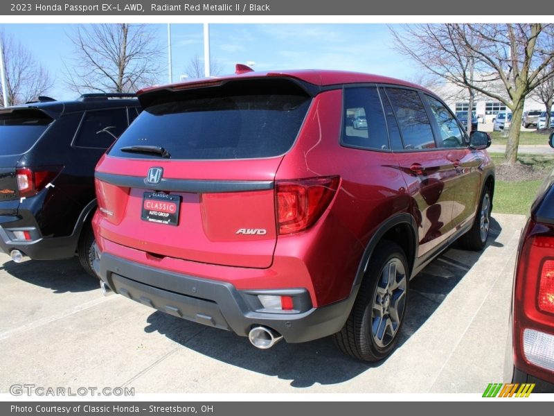 Radiant Red Metallic II / Black 2023 Honda Passport EX-L AWD