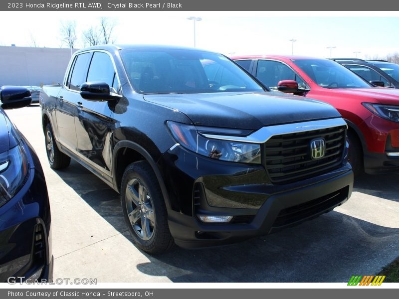 Crystal Black Pearl / Black 2023 Honda Ridgeline RTL AWD