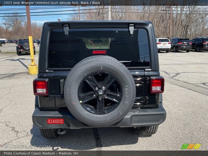 Black / Black 2023 Jeep Wrangler Unlimited Sport Altitude 4x4