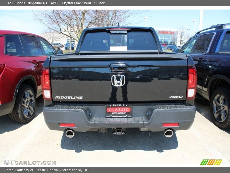 Crystal Black Pearl / Black 2023 Honda Ridgeline RTL AWD