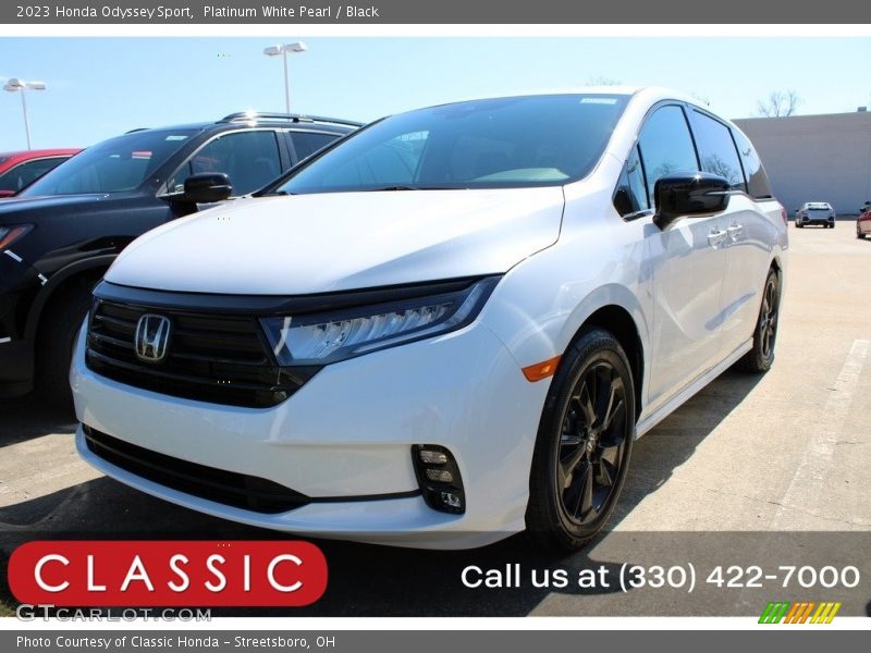Platinum White Pearl / Black 2023 Honda Odyssey Sport