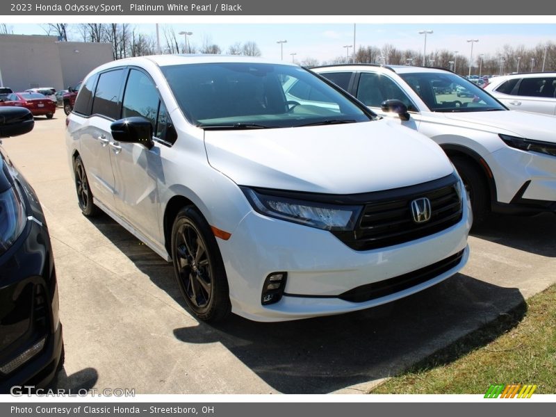 Platinum White Pearl / Black 2023 Honda Odyssey Sport