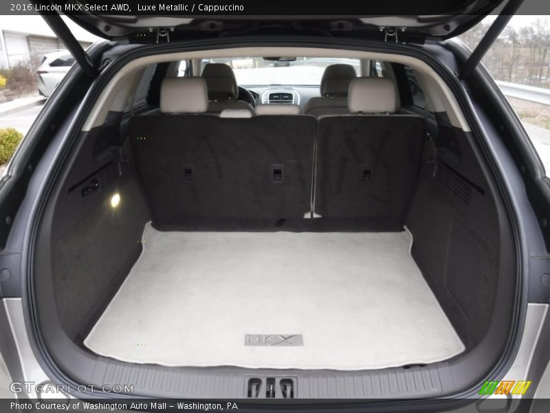  2016 MKX Select AWD Trunk