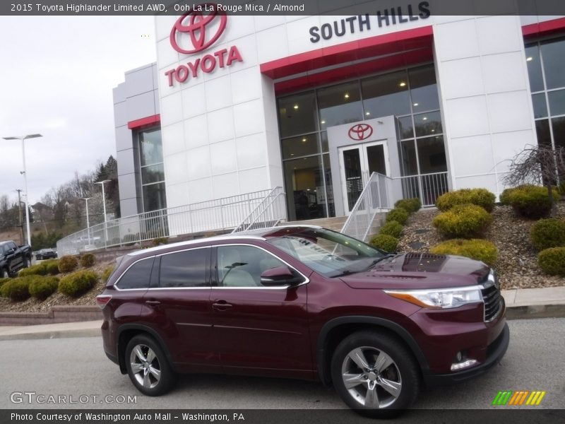 Ooh La La Rouge Mica / Almond 2015 Toyota Highlander Limited AWD