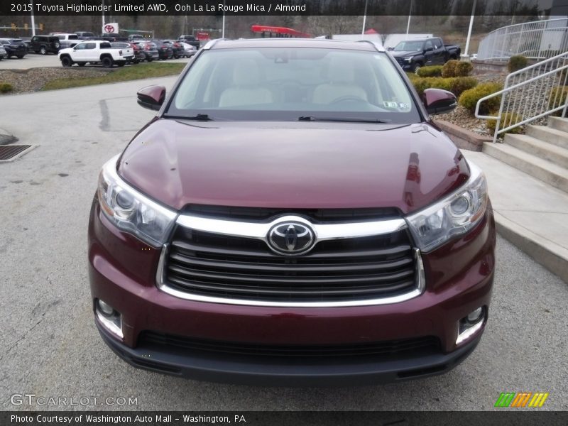 Ooh La La Rouge Mica / Almond 2015 Toyota Highlander Limited AWD