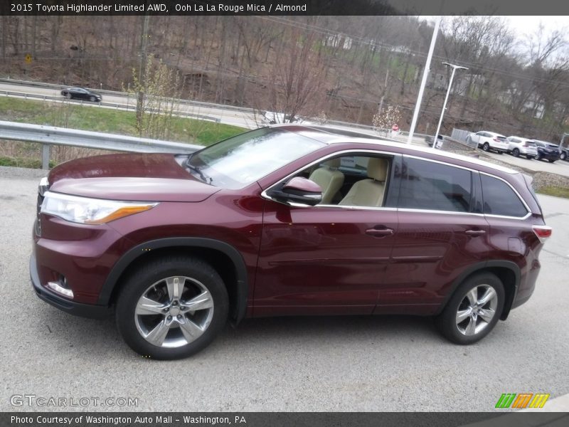 Ooh La La Rouge Mica / Almond 2015 Toyota Highlander Limited AWD